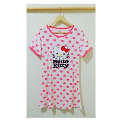 DSHK52 - Dress Hello Kitty Peach Love Dot Full Print