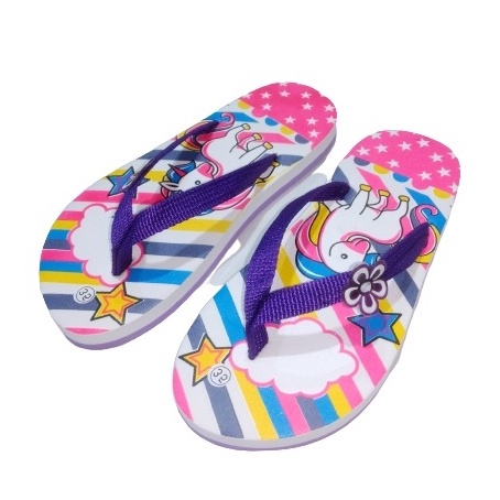 Sandal Anak KUDAPONI pelangi/UNICORN RAINBOW