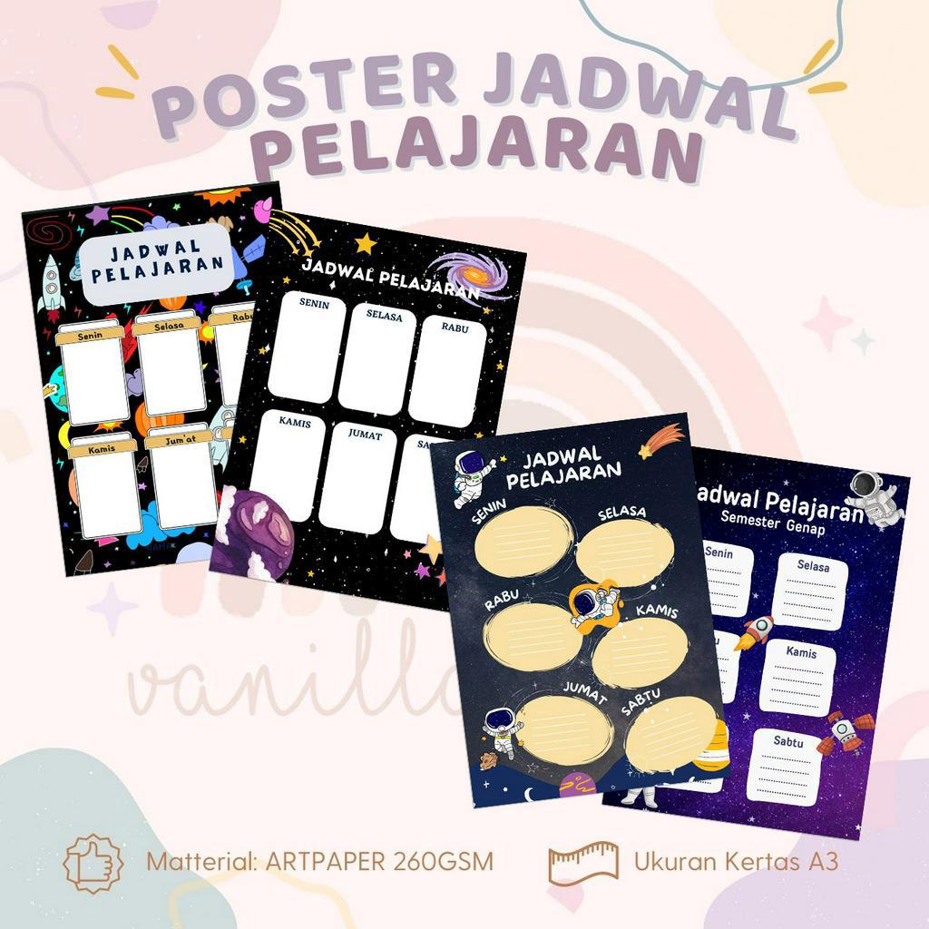 

Jadwal Pelajaran Sekolah Astronout Poster Jadwal Sekolah