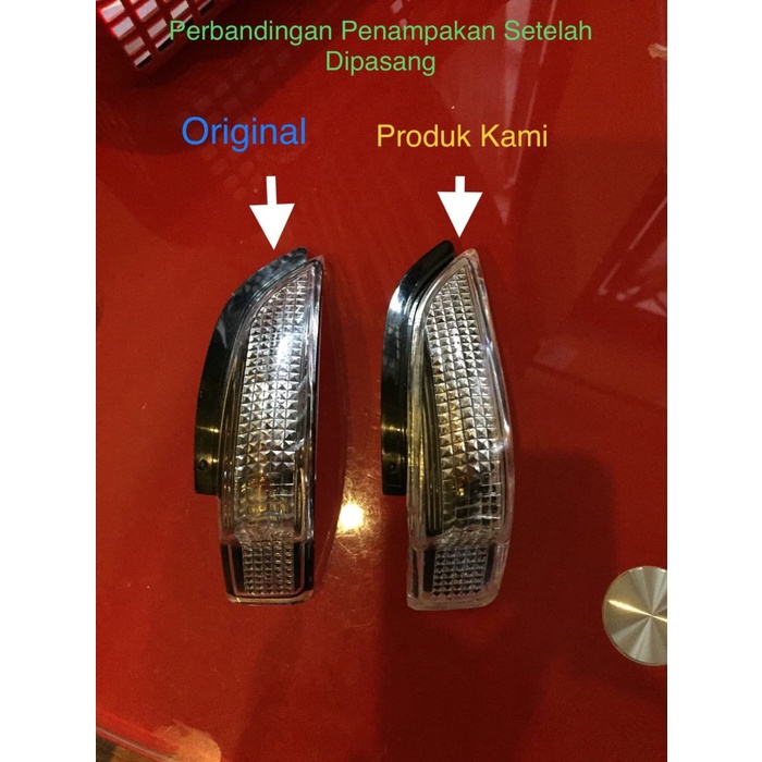 mobil-spion- mika lampu sein spion calya, sigra, all new yaris-vios-altis-camry -spion-mobil.