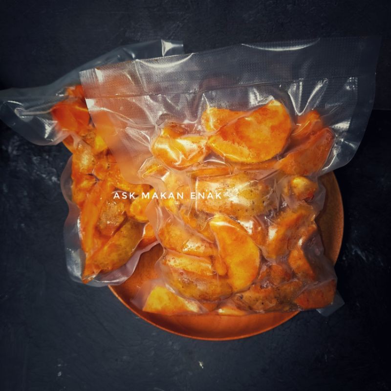 

potato wedges berbumbu spicy