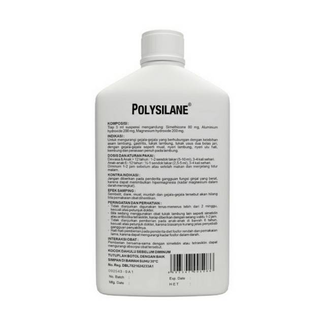 Polysilane syrup | Obat Maag &amp; kembung  100ml / 180ml