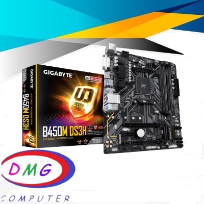 Gigabyte Motherboard AMD GA-B450M-DS3H (Micro ATX, Socket AM4, 4xDDR4)