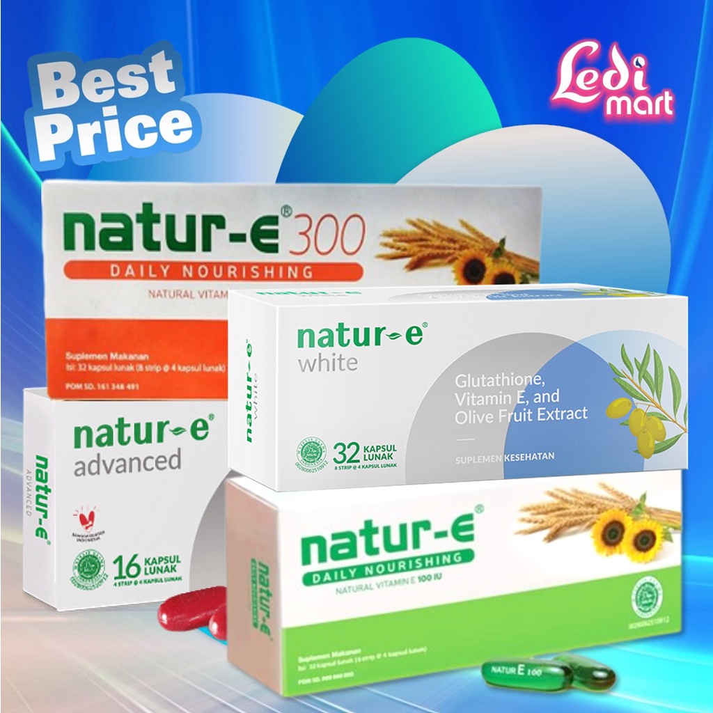 ORIGINAL Natur-E White Brightening Soft Capsule Isi 16s ATAU 32s / Natur E / LEDI MART