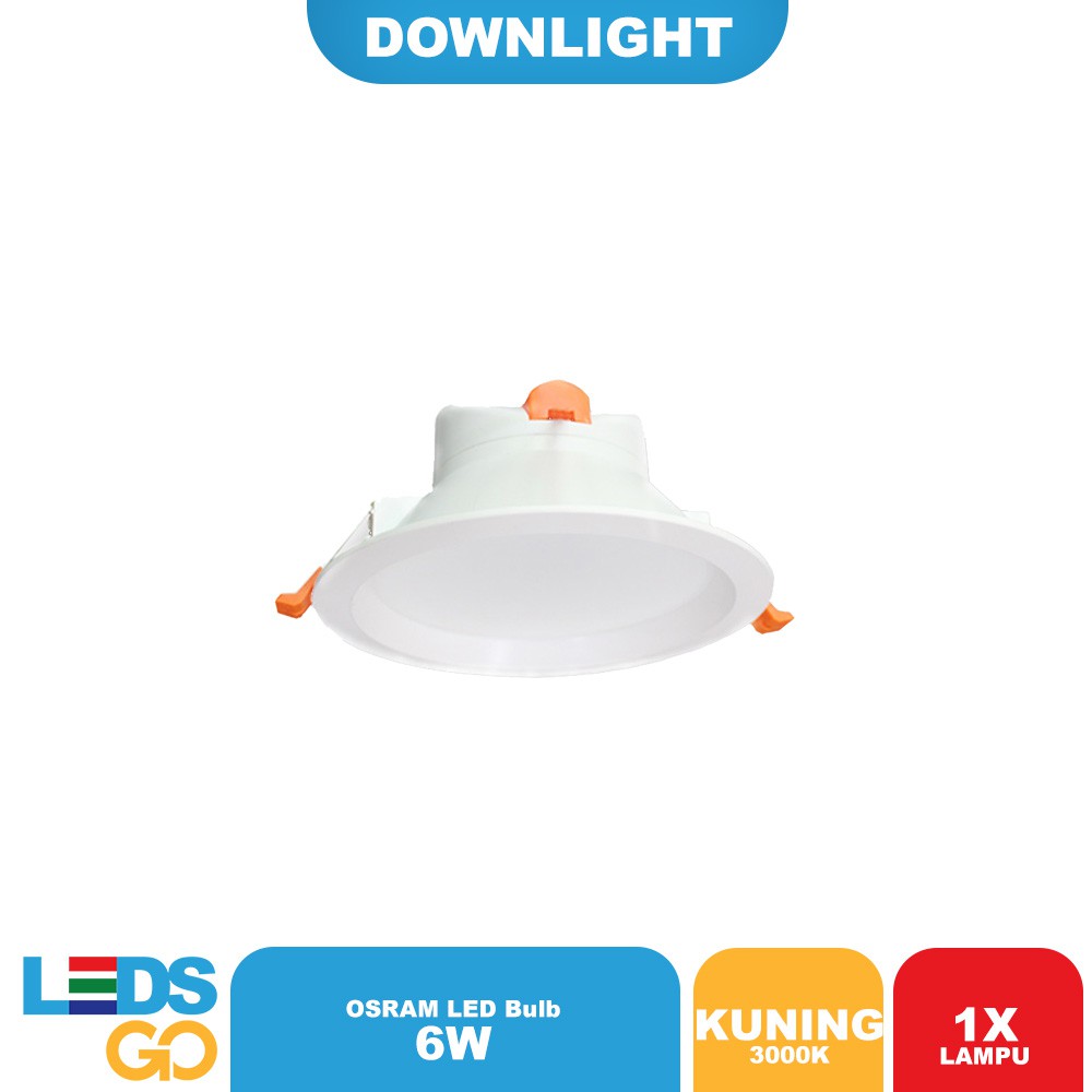 ZENLUX Lampu LED Downlight 6 Watt Kuning