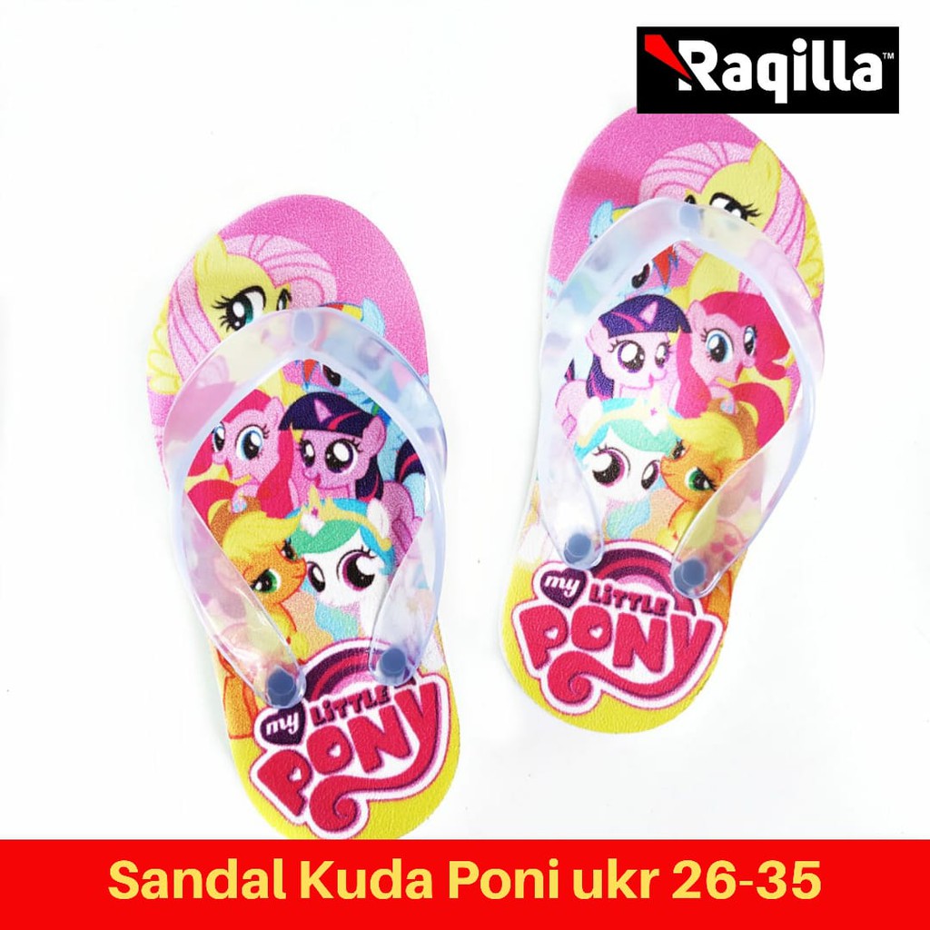 Sandal anak perempuan kuda poni sendal jepit anak kudaponi sandal kuda poni