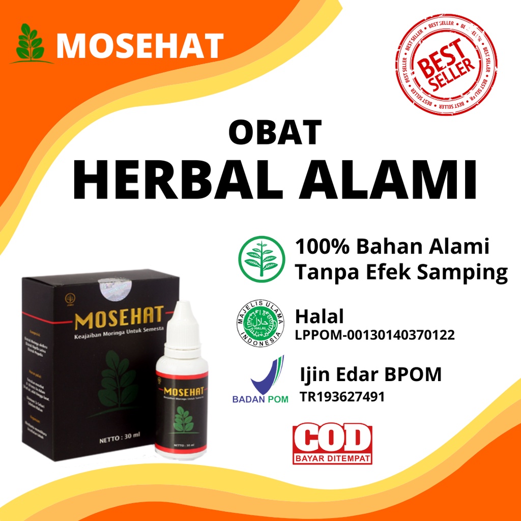 OBAT HERBAL MOSEHAT Alami  Kolesterol Tinggi Asam Urat Radang Sendi rematik Polip hidung Sinusitis A