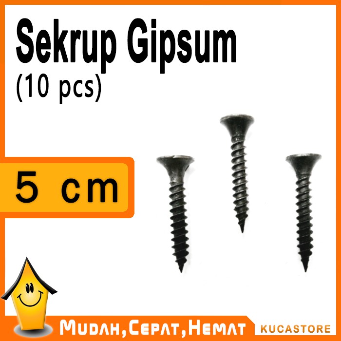 Sekrup Gipsum Drywall Screws Skrup Gypsum Panjang 5 cm