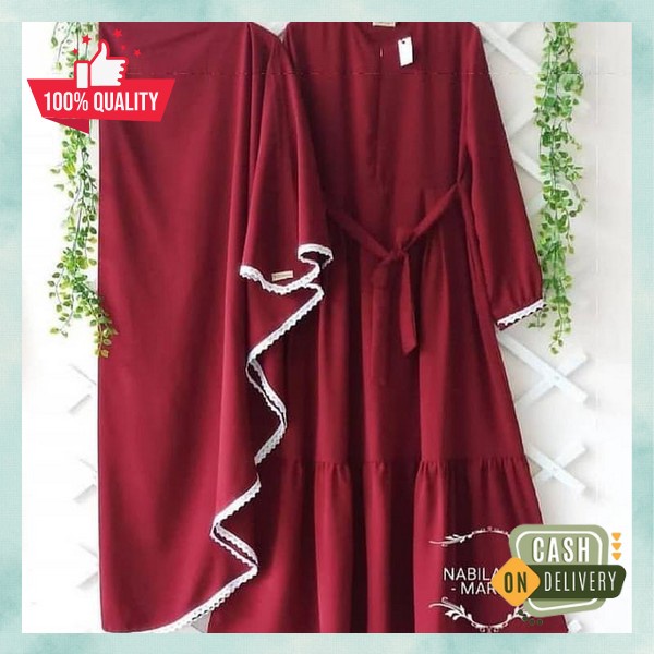 Gmis Muslimah Polos Baju Lebaran Muslim Wanita Games Jumbo Mewah Bj Syarii Casual Baju Muslimah Mura
