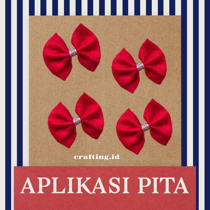 APLIKASI PITA MERAH 4CM