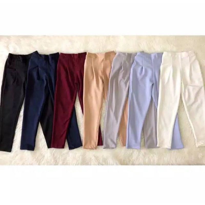 baggy pantas celana wanita / celana doty Queen / basic pantas scuba / basic paragon pantas
