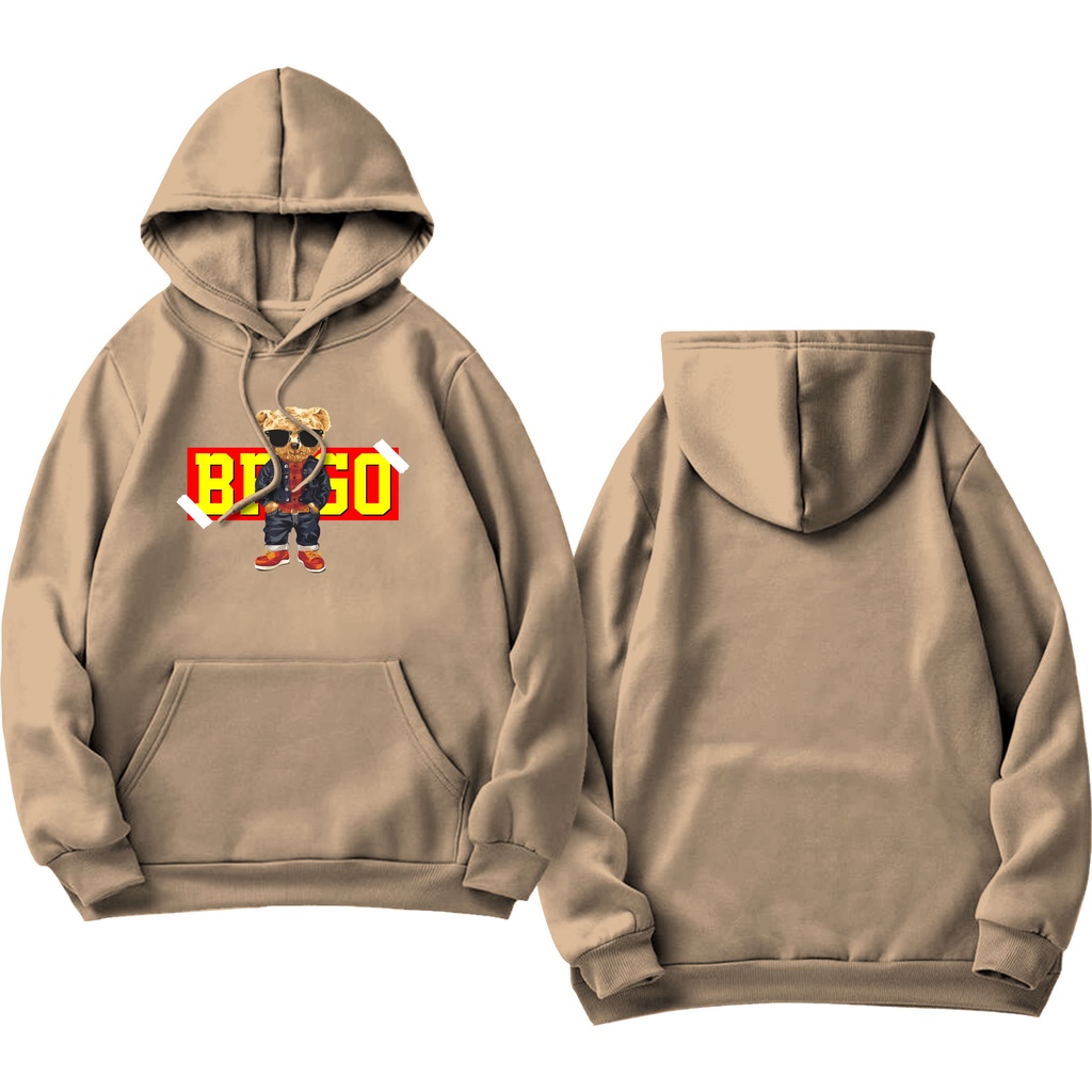 BRIGO Jumper Hoodie Beruang I am Ready II Sweater Hoodie BRIGO Sablon DTF Fleece Cotton II SIZE M-XXL (Pria &amp; Wanita) Free stiker&amp;Gantungan Kunci