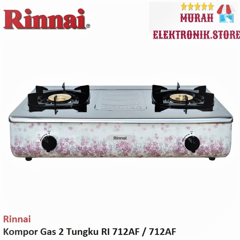 Rinnai Kompor Gas 2 Tungku RI 712AF / 712AF