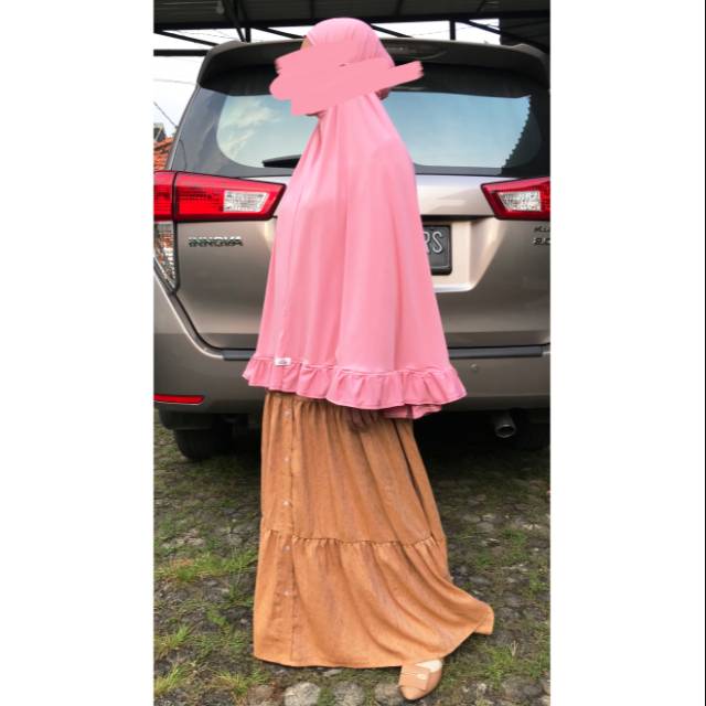 hijab langsung/ khimar rumahan / kerudung rumahan / hijab simple
