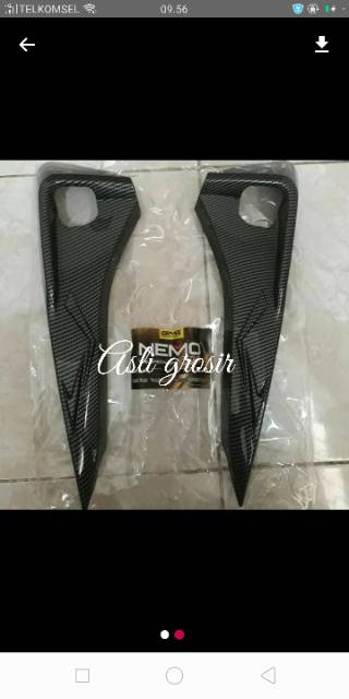 COVER TUTUP INJAKAN BELAKANG YAMAHA AEROX 155 CARBON IMPORT