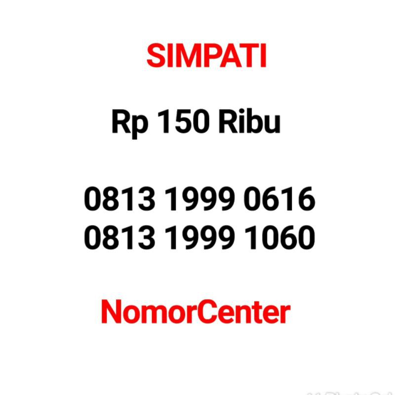 Nomor Cantik simpati 1999 0616 Tengah Tahun 1999 Unik