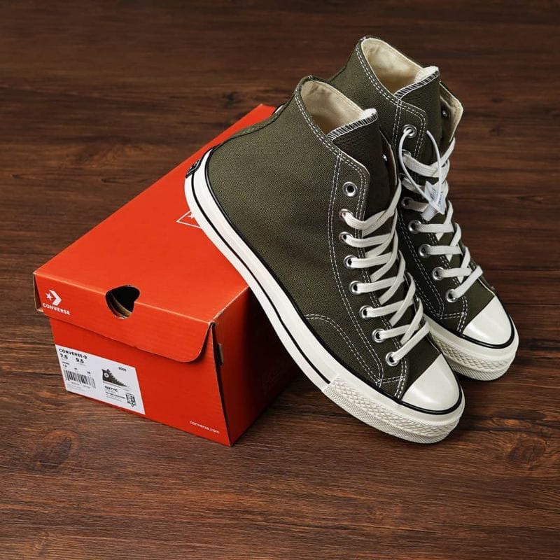 red and green converse