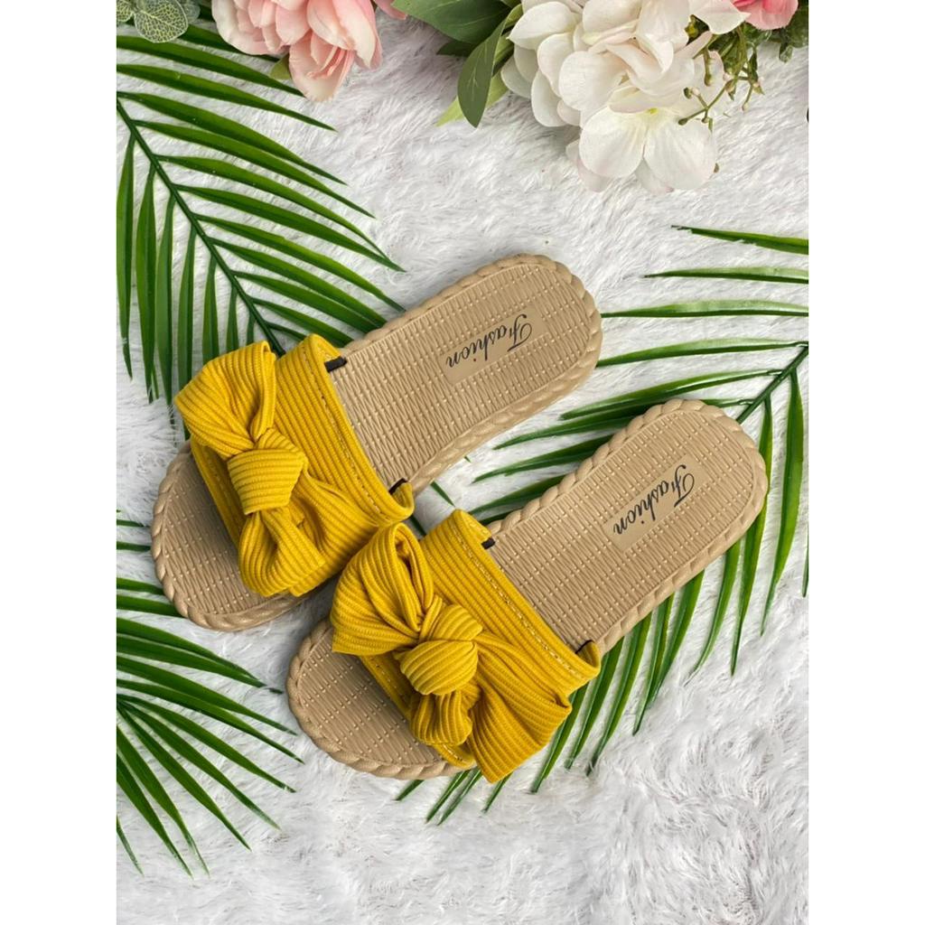 MS1909 IMPORT Sandal Wanita Import Slip On / Sandal Selop Wanita Pita Kain Import Size 35-40