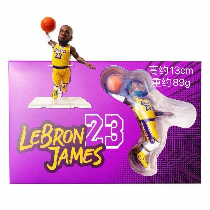 Mainan Boneka Action figure Pemain Basket NBA Lebron James Harden Curry Thompson Untuk Hadiah