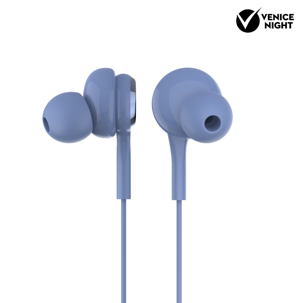 (VNEP) (Berkabel) Headset Earphone In-Ear Musik Stereo HiFi 4D Jack 3.5mm Dengan Mic Untuk Handphone / PC