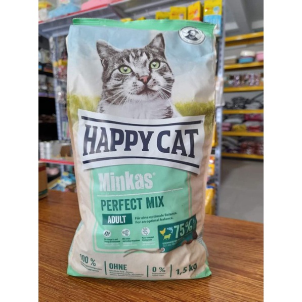 Happy Cat Minkas Perfect Mix Kemasan 1,5KG / Happy Cat Minkas Mix