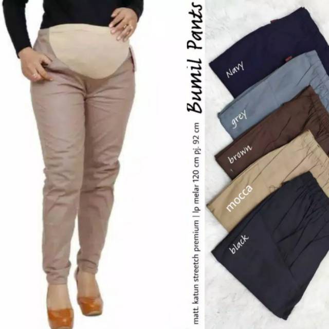  CELANA  HAMIL BUMIL  PANTS KATUN PREMIUM MELAR NYAMAN 
