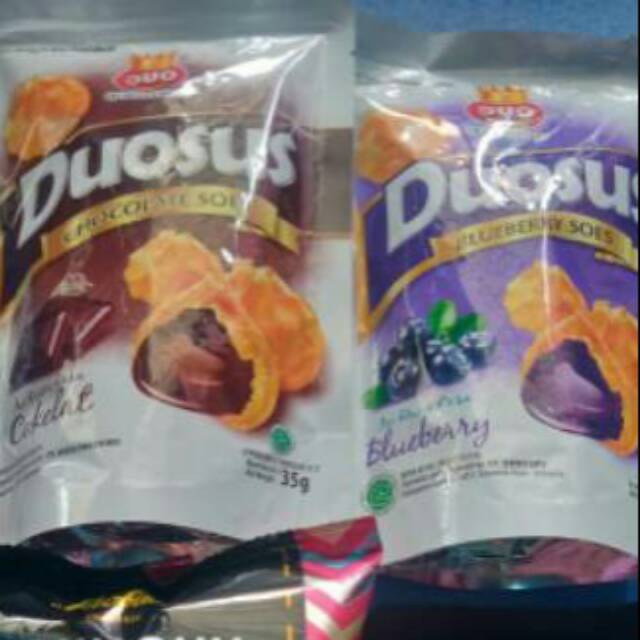 Duosus cokelat dan blueberry