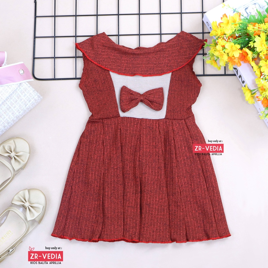 Dress Najwa uk Bayi - 7 Tahun / Dres Cantika Yukensi Baju Anak Perempuan Gaun Pesta Import Murah