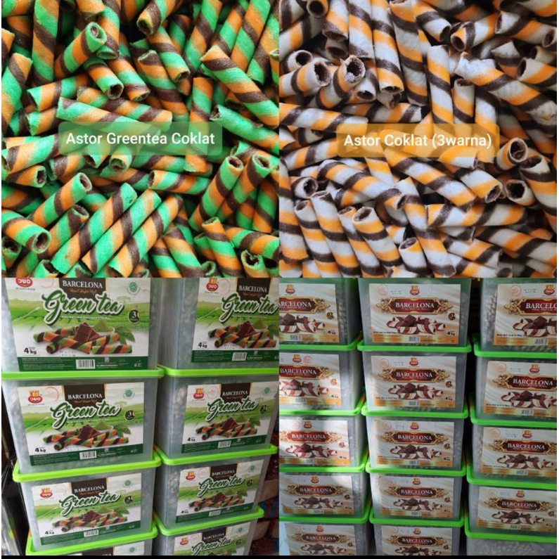 

Astor roll 3warna 250grm I SNACK KILOAN WAFER STICK I makanan ringan murah I cemilan enak jajanan - Snack Lezat