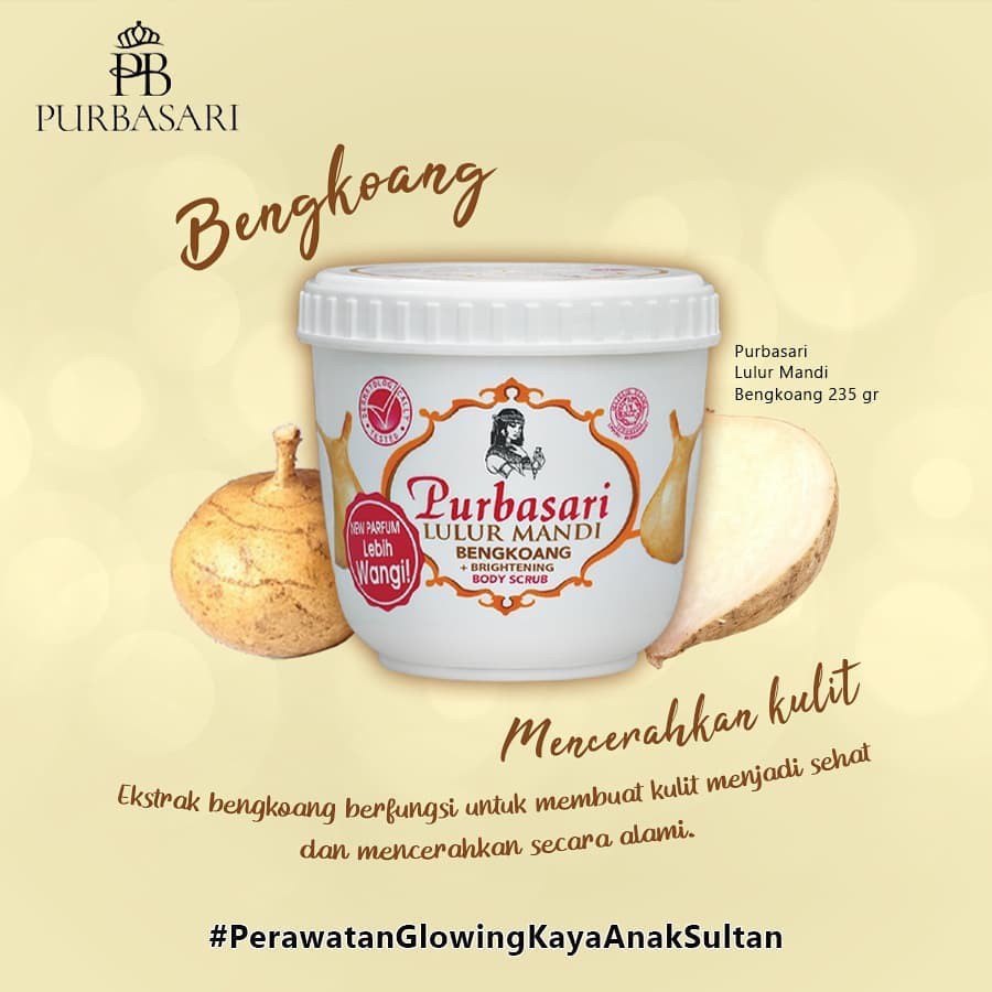 Purbasari Lulur Mandi | Body Scrub 125gr/ 235gr / 200gr | Bengkoang/ Green Tea/ Mutiara/ Susu/ Zaitun/ Aloe Vera