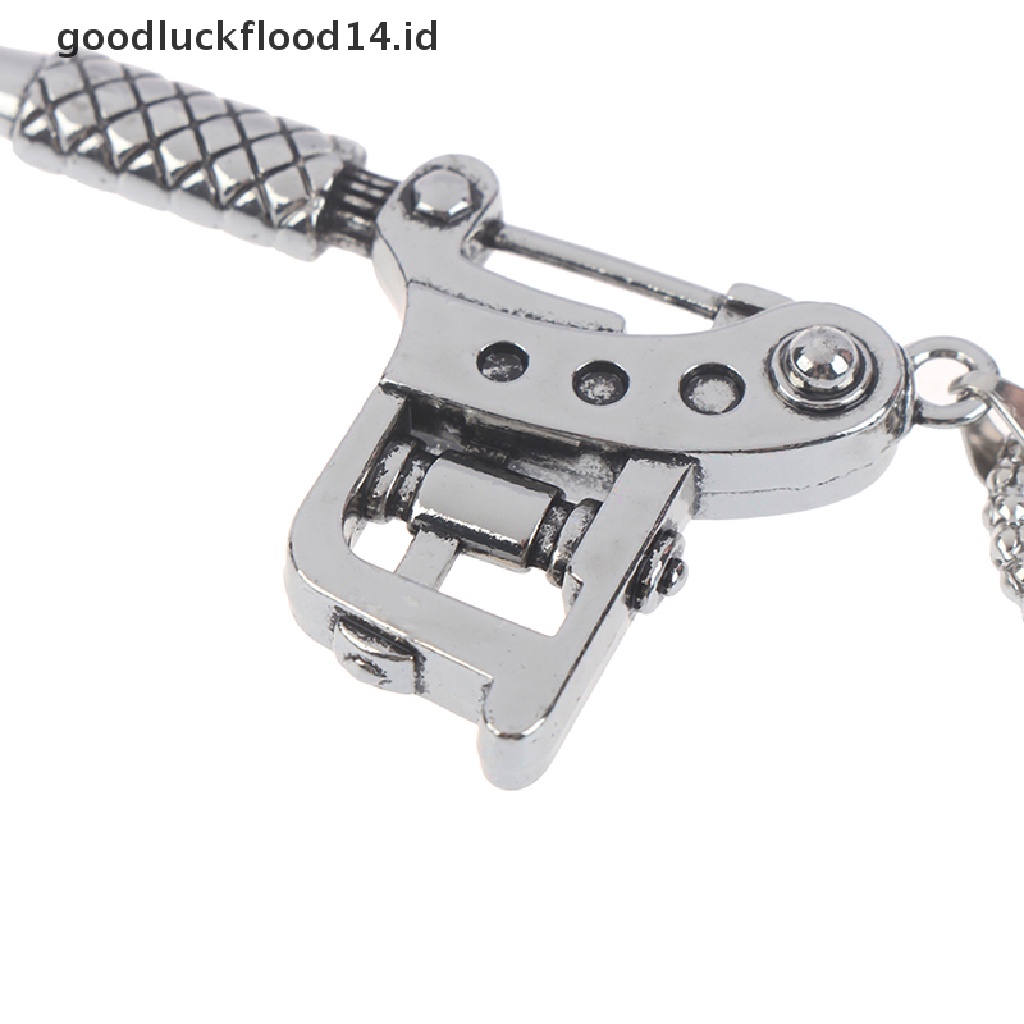 [OOID] Mini Tattoo Machine Tool Pendant Necklace Punk Vintage Tattoo Key Holder ID