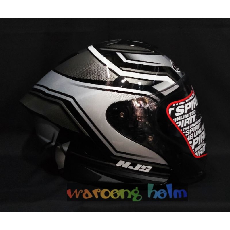 HELM NJS KAIROZ MOTIF ORIGINAL KAIROZ GARUDA KAIROZ RUSH KAIROZ ZENITH KAIROZ FURION-ZENITH BK/SL GLOSS