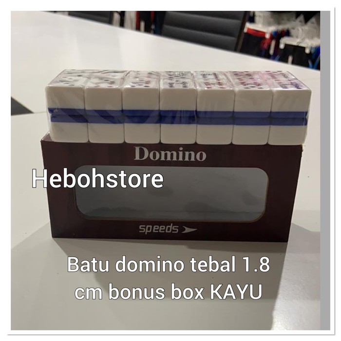 Unik Batu DOMINO TEBAL BONUS+Box KAYU Berkualitas