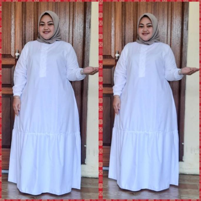 Jual Gamis Jumbo Super Jumbo Toyobo Ld 130 Ld 140 Ld 150 Toyobo Putih