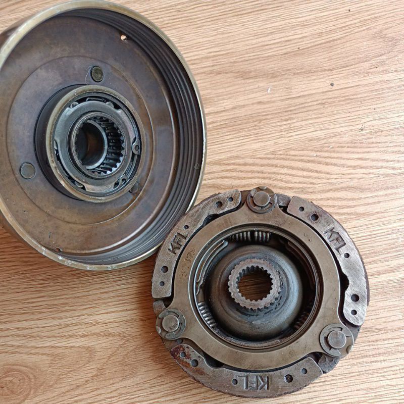 house sproket, mangkok, kampas ganda KFL, KFM, legenda, Supra fit lama, new, x, s copotan-Komplit