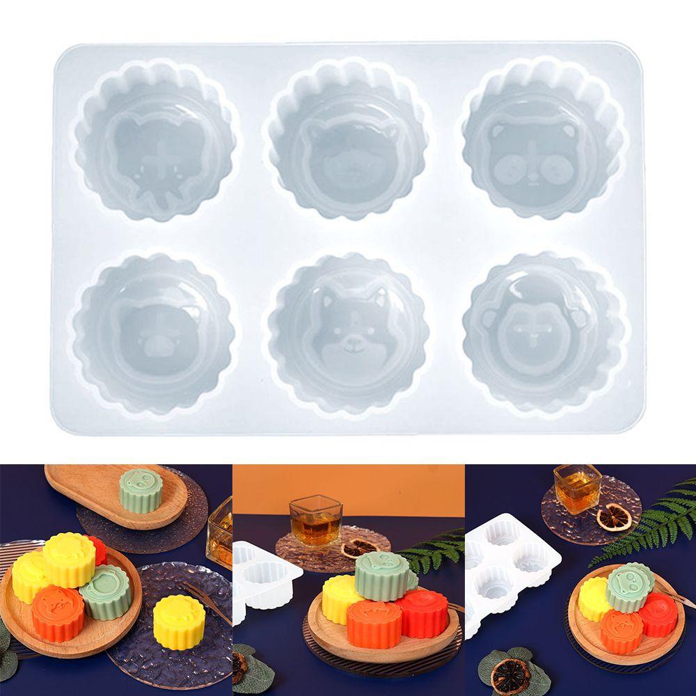 Preva Animal Moon Cake Handmade Cetakan Kue Festival Bulan Jelly Dome Mousse Mold