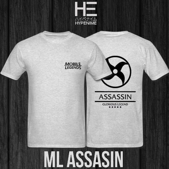 KAOS BAJU COMBED 30S MOBILE LEGENDS ML ASSASINS   MURAH