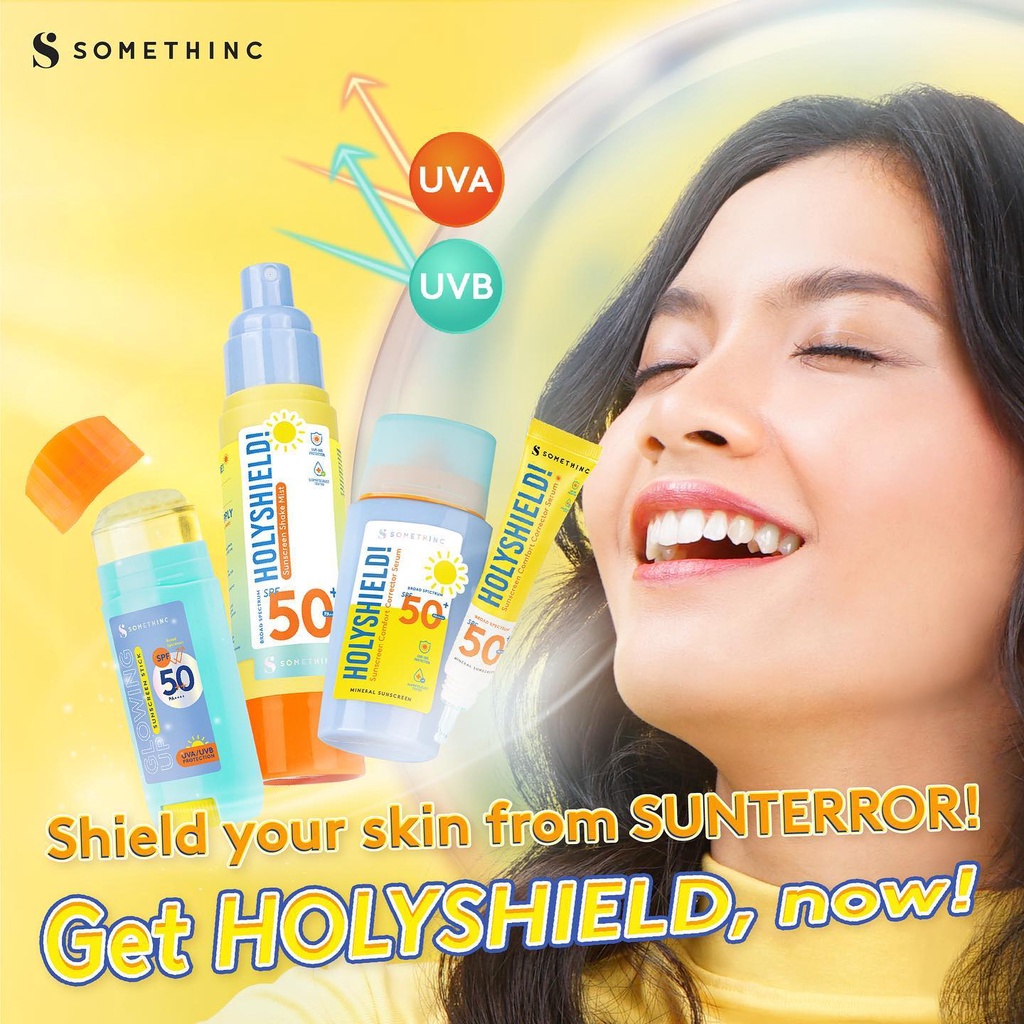 SOMETHINC Holyshield Sunscreen Stick Serum Mist Spray - SPF 50 ++ UVA UVB