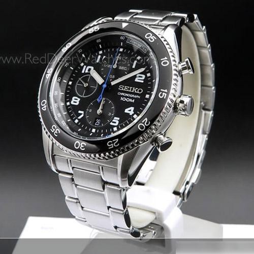 Seiko Quartz SNDG59P1 Chronograph Rotating Bezel | Jam Pria SNDG59