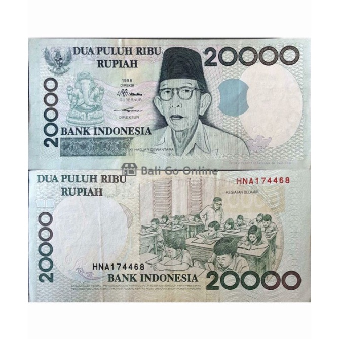 Koleksi Uang Kertas RP20.000 1998