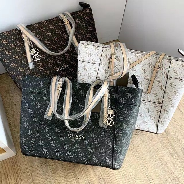 TAS | BAG | WANITA | GUESS GS022 DELANEY LOGO TOTE ORI PREMIUM IMPORT