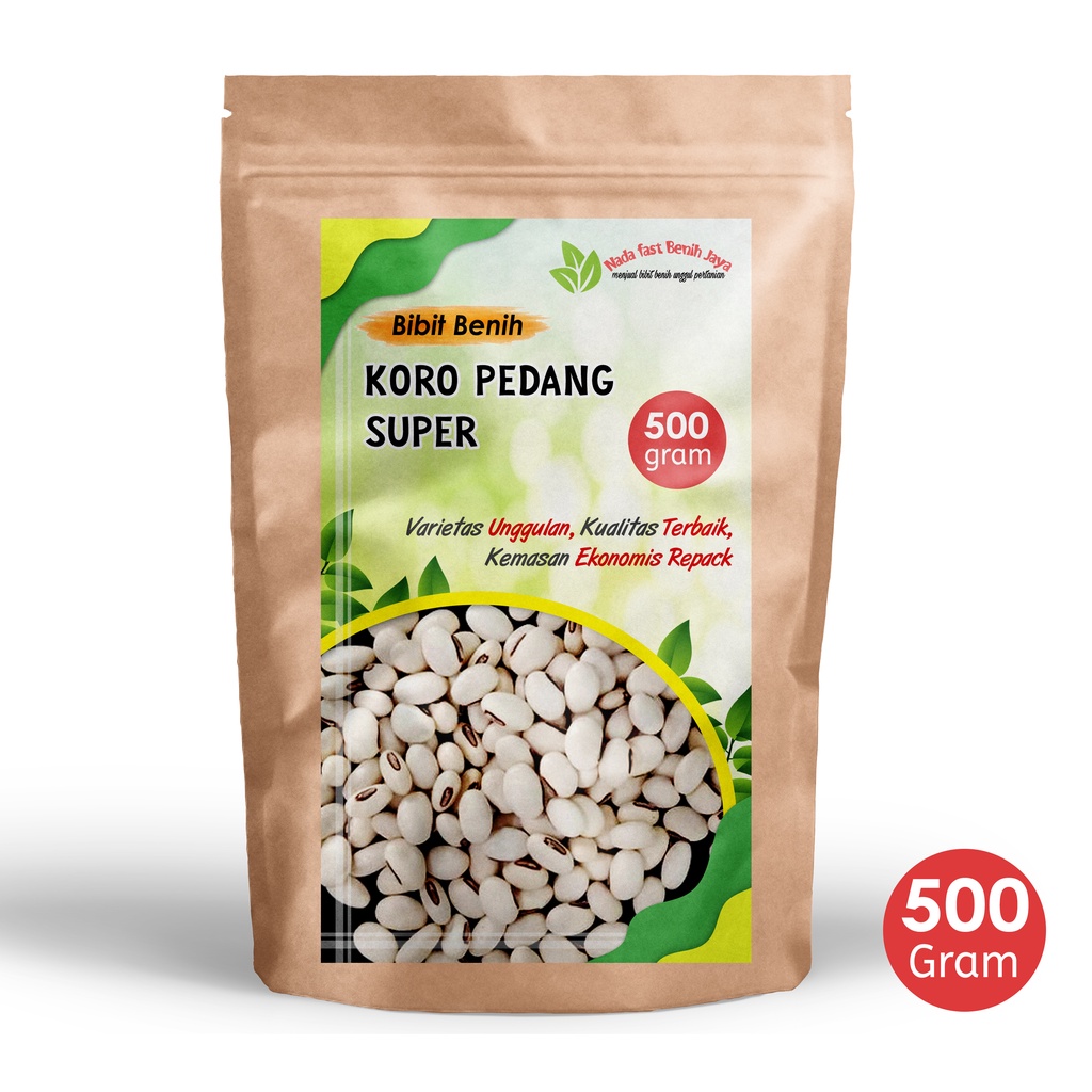 Bibit kacang kacangan koro pedang 500 gram / benih koro pedang super