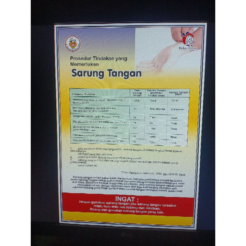 

POSTER PROSEDUR TINDAKAN YG MEMERLUKAN SARUNG TANGAN (97)