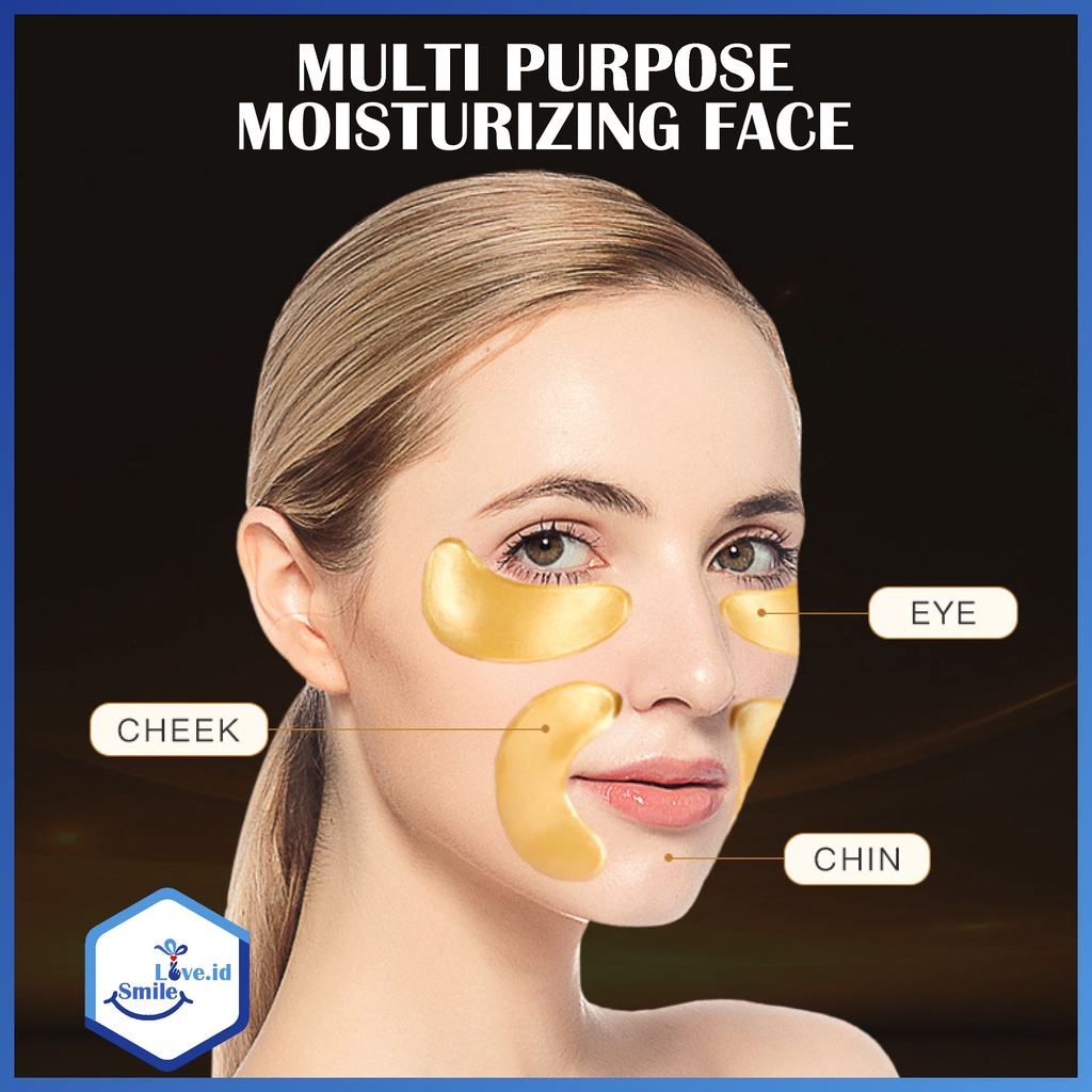 ZOZU Gold Moist Eye Mask 24k Gentle Care Nourish Masker Mata Emas Premium Original ZZ01