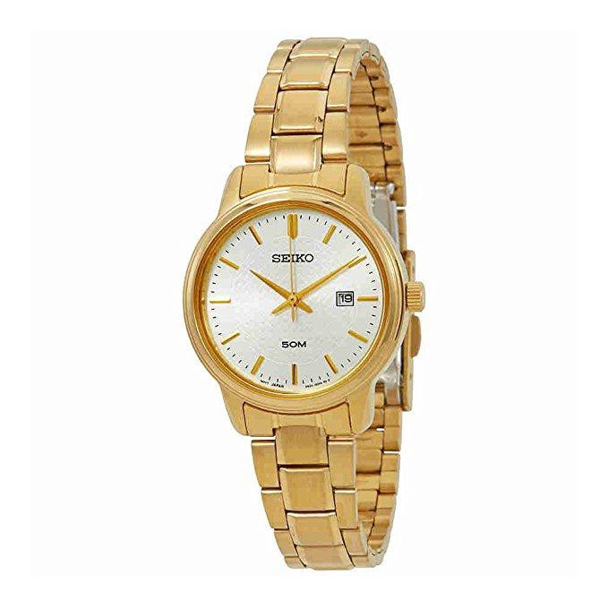 Seiko Ladies SUR744P1 Gold Plated Stainless | Jam Wanita SUR744