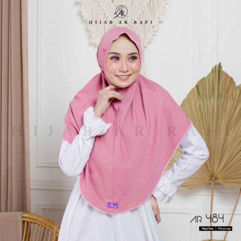 TERBARU ✅ AR 484 HIJAB INSTAN by HIJAB AR RAFI ORIGINAL || INAYAHHIJAB-Medpink