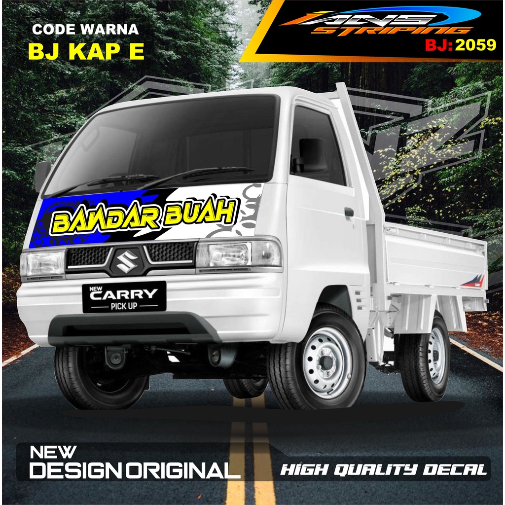 STIKER VARIASI KABIN CARRY L300 PICK UP / STIKER KABIN CARRY L300 / STIKER KAP CUP DEPAN L300 PICK UP / STIKER MOBIL