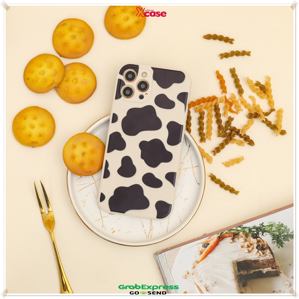 Soft Case Vivo Y91 Y12 Y20 Y30 Y12i Y12S Y91C Cow Sapi Skin Square Edge Soft Case Full Lens Cover