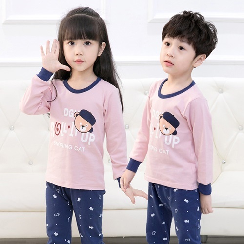 MV_Marvelouz MV70PJ071 Baju Tidur Set Anak Motif Karakter Unisex Terbaru 1kg bisa 4 pcs supplier baju import PJ071