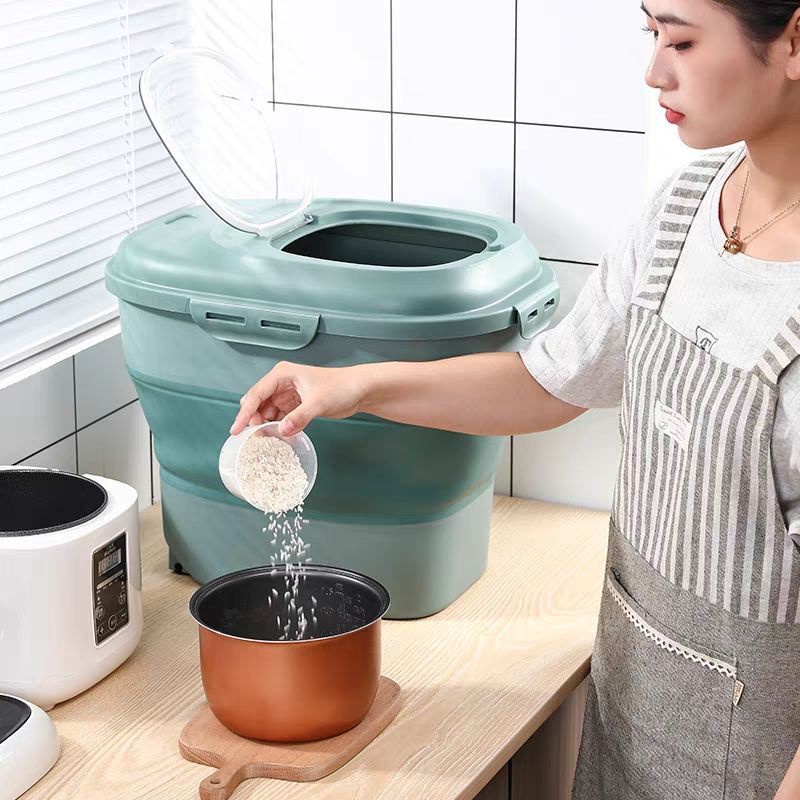 Tempat Penyimpanan Beras Unik Anti Serangga dan Kutu Foldable Rice Container tempat beras portable